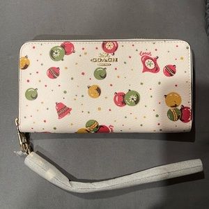 Coach ornament clutch wallet
